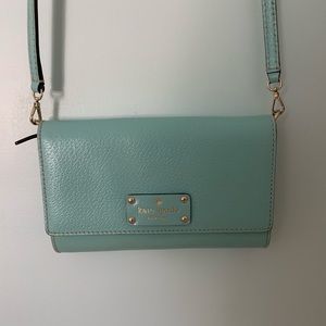 Seafoam Kate Spade Crossbody/Clutch